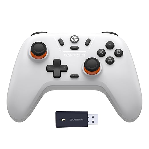 GameSir Nova Lite 2.4g Wireless Controller for Windows PC, iPhone, Android, Switch & Steam Deck, Bluetooth Controller Gamepad with Hall Effect Trigger,Turbo,Rumble Vibration