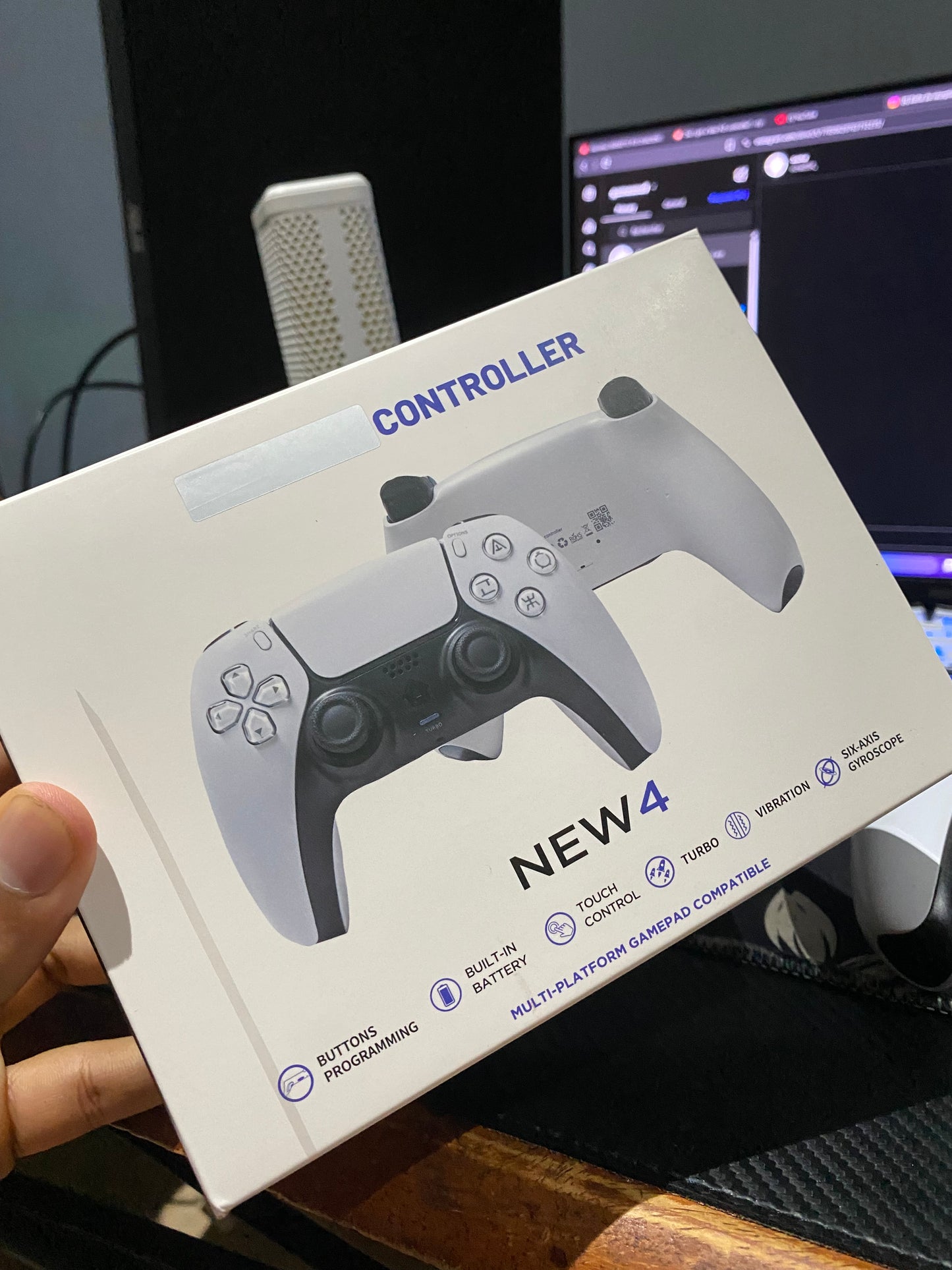 Wireless Controller for pc and ps4 with ps5 design multiplatform gamepad compatible