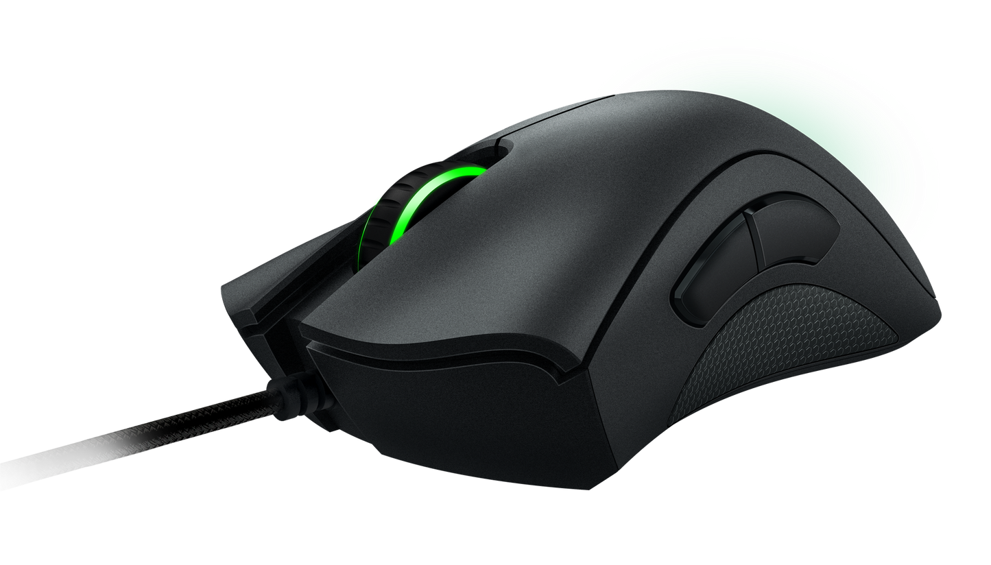 Razer DeathAdder Elite Gaming Mouse: 16,000 DPI Optical Sensor - Chroma RGB Lighting - 7 Programmable Buttons - Mechanical Switches - Rubber Side Grips - Matte Black
