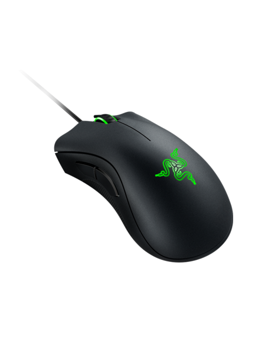 Razer DeathAdder Elite Gaming Mouse: 16,000 DPI Optical Sensor - Chroma RGB Lighting - 7 Programmable Buttons - Mechanical Switches - Rubber Side Grips - Matte Black