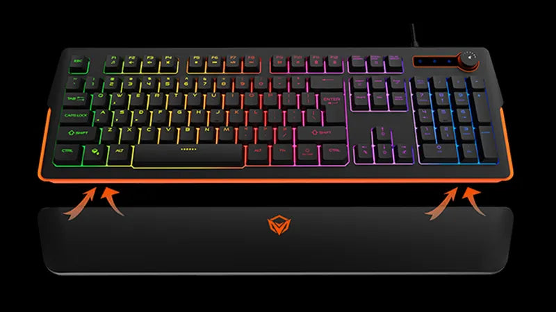 RGB Magnetic Wrist Rest Keyboard for Gaming
