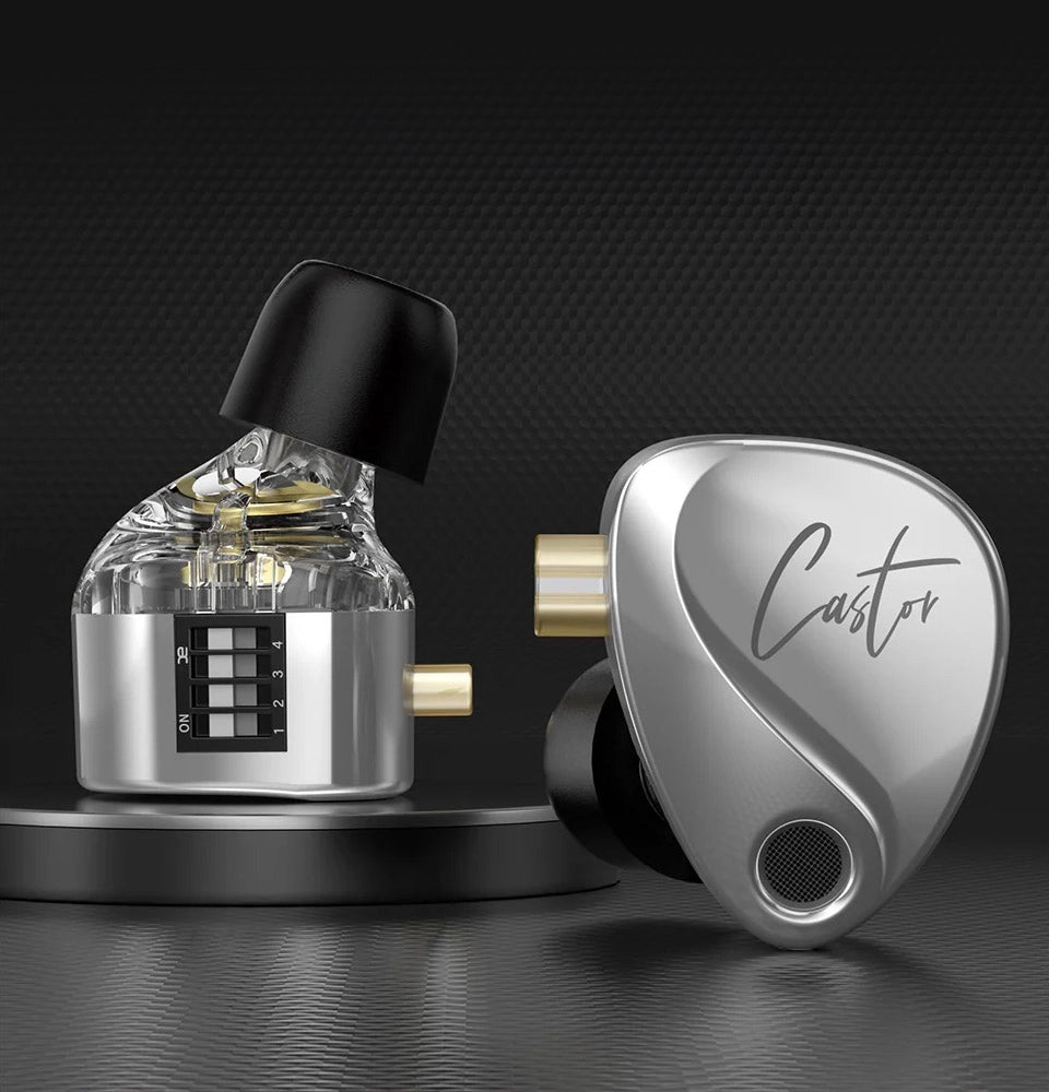 KZ Castor Dynamic Drivers Earphones Tuning Adjustable Dynamic Dual-Driver Earphones