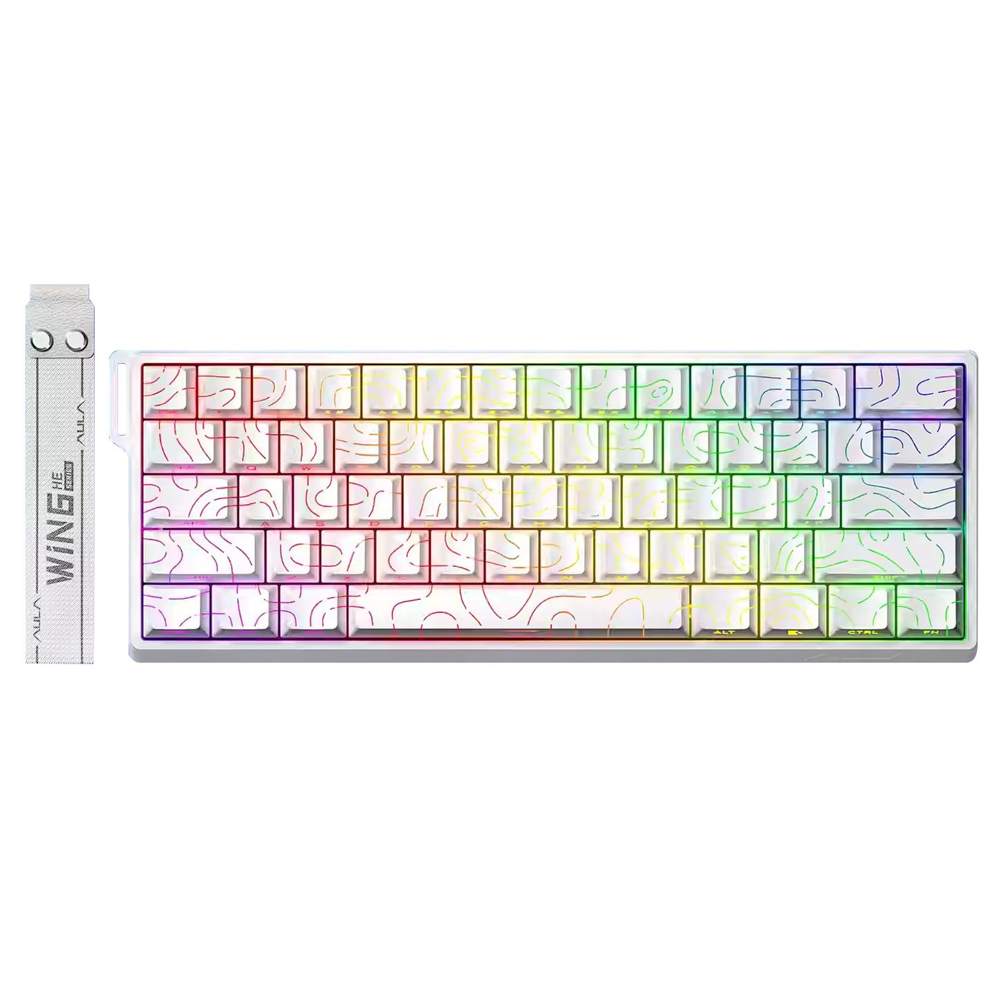 AULA WIN60 Standard 8K Polling Rate 0.02mm Accuracy Snap Tap SOCD Rapid Trigger Gaming Keyboard Magnetic Switch Hall Effect
