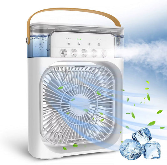 refroidisseur d'air à technologie d'onduleur de brume fraîche évaporative à 3 vitesses portable