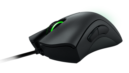 Razer DeathAdder Elite Gaming Mouse: 16,000 DPI Optical Sensor - Chroma RGB Lighting - 7 Programmable Buttons - Mechanical Switches - Rubber Side Grips - Matte Black