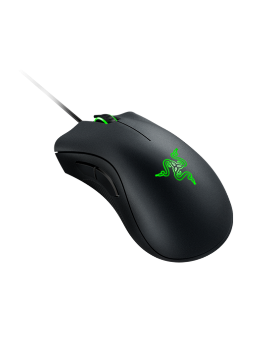 Razer DeathAdder Elite Gaming Mouse: 16,000 DPI Optical Sensor - Chroma RGB Lighting - 7 Programmable Buttons - Mechanical Switches - Rubber Side Grips - Matte Black