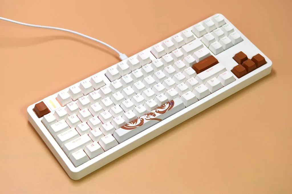 Golden Lion GM87 TKL Hot-Swappable Mechanical Keyboard with Full RGB Lighting Silver Switch Options