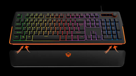 RGB Magnetic Wrist Rest Keyboard for Gaming